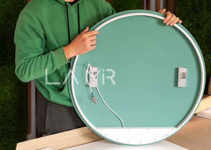 Дзеркало з LED підсвіткою стіни кругле Adeo - від вашого вимикача #adc 26223689090-DW фото