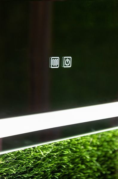 Дзеркало з двома LED підсвітками закруглене Anvi - два сенсора та підігрів дзеркала #anx 1141371631688070 фото