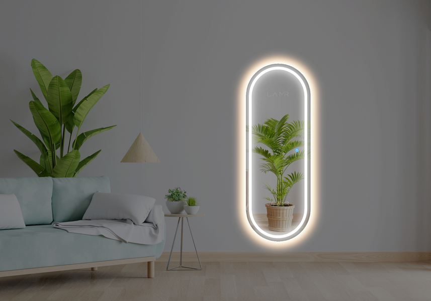 Дзеркало з двома LED підсвітками овальне Portale 1 - з сенсором дотику 2732167640100-y фото