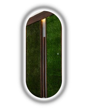 Зеркало с LED подсветкой стены овальное Portale 2 - с сенсором касания #pc Portale2-11 фото