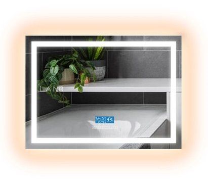 Смарт зеркало с двумя LED подсветками прямоугольное Karnet - с bluetooth и подогревом зеркала #ks2 1361293082787060 фото