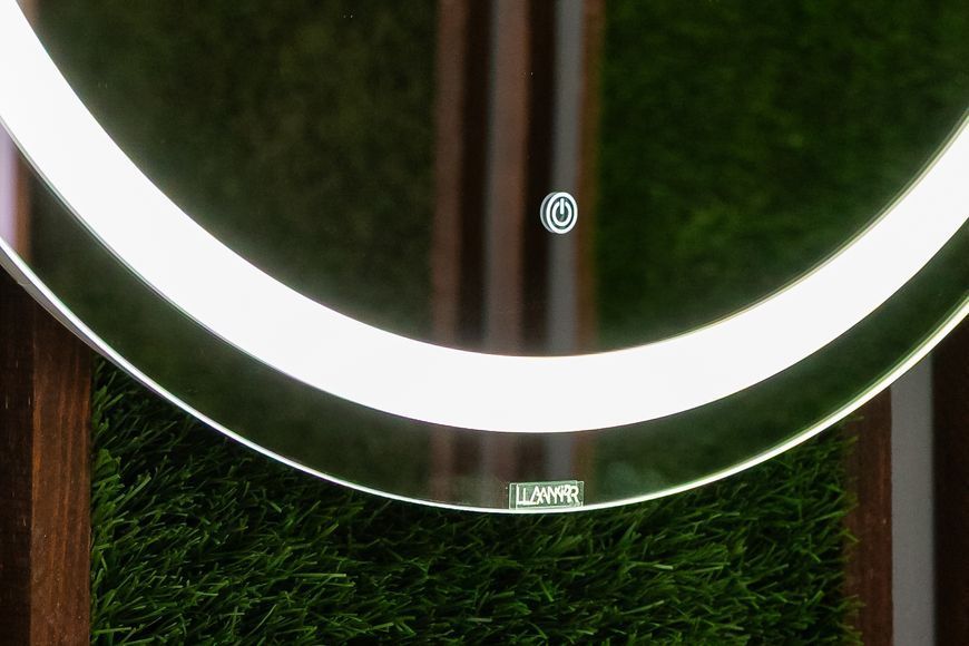 Дзеркало з двома LED підсвітками кругле Amica - з сенсором дотику #ac2 110199786060 фото
